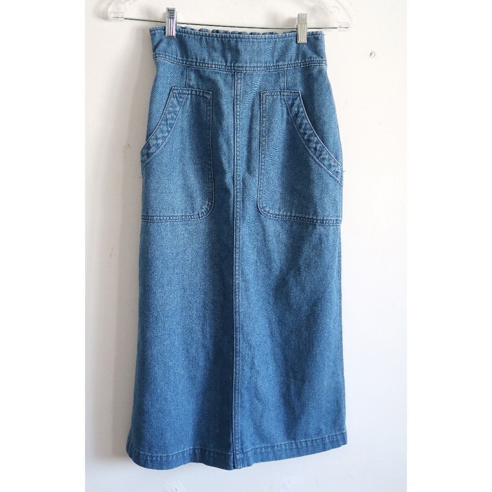 LBC Denim Maxi Skirt - Size Medium